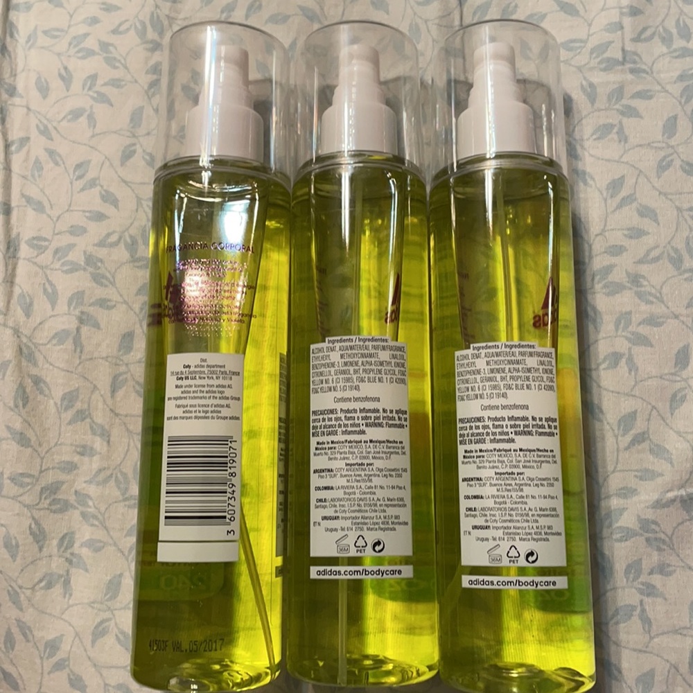 3 Adidas Active Body Mist 240ml - Picture 2 of 3